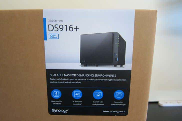 ストレージSynology DS916+ 8GB 2TB×4台セット