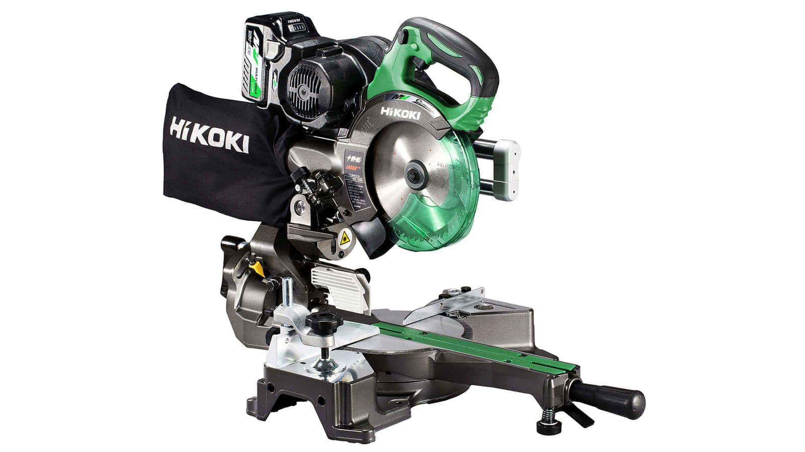 HiKOKI C3606DRB コードレス卓上スライド丸のこ、165mmチップソー 8寸切断･静音2段ベルトを搭載