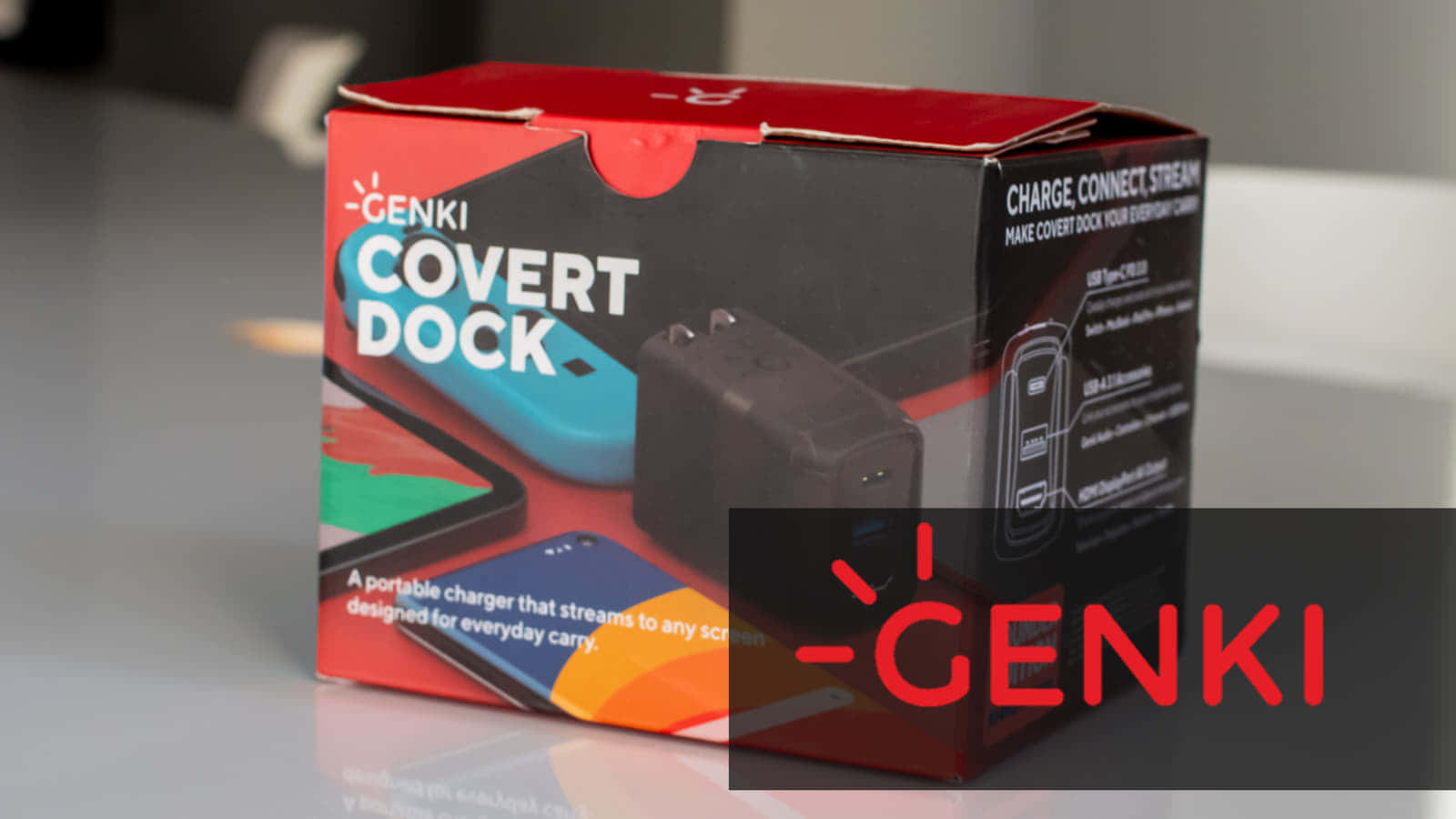 「GENKI Dock」USB充電器にHDMI端子を搭載、遊びに仕事に[MakuakeレビューPR]