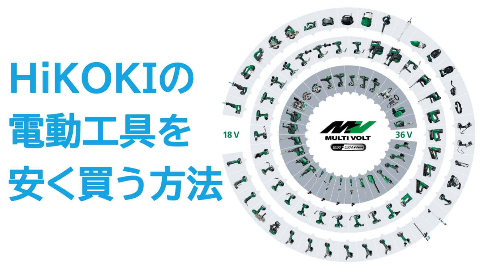 HiKOKIのマルチボルト電動工具を安く買う方法！【2020年版】