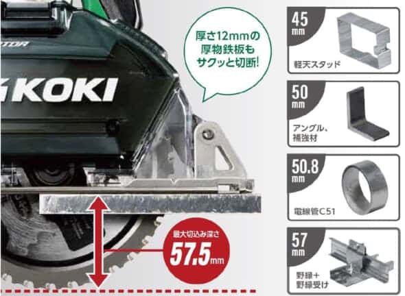 HiKOKI CD3605DB コードレスチップソーカッターを発売、150mm径 