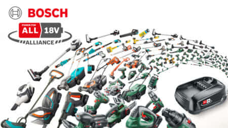 BOSCH (ボッシュ) POWER FOR ALL ALLIANCE、家庭向け工具の共通バッテリー規格