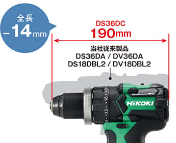 HiKOKI DS36DC/DV36DC コードレスドライバドリルを発売、連続作業に
