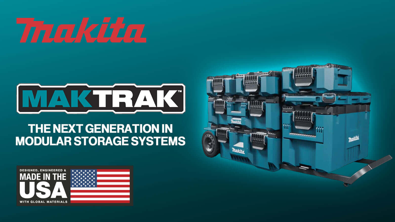 Makita USA MAKTRAK Modurlar Storage Systemsを発表、マキタアメリカ発の新型ストレージシリーズ