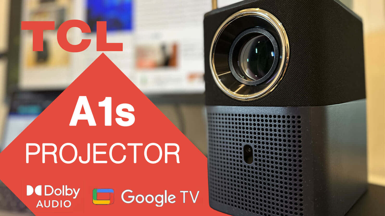 TCL A1s スマートプロジェクターをレビュー、Google TV搭載のオールインワンモデルの実力を見る