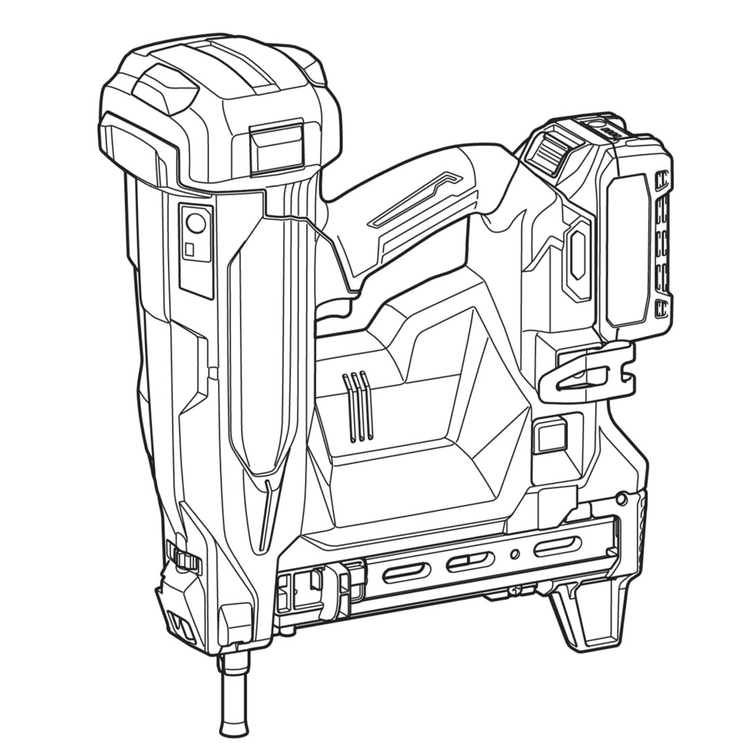 Makita BN003G 充電式コンクリート釘打機の外観