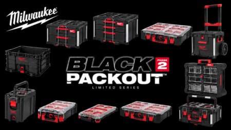 ミルウォーキー BLACK PACKOUT PHASE2、ドロワー仕様を含む全11製品限定色を数量限定販売