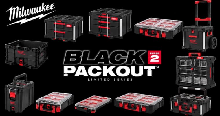 ミルウォーキー BLACK PACKOUT PHASE2、ドロワー仕様を含む全11製品限定色を数量限定販売